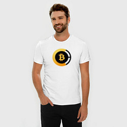 Футболка slim-fit BITCOIN БИТКОИН, цвет: белый — фото 2