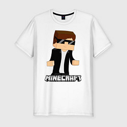 Футболка slim-fit Minecraft, цвет: белый