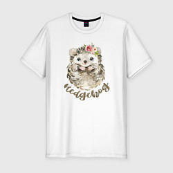 Футболка slim-fit Hedgehog, цвет: белый