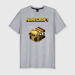 Футболка slim-fit Minecraft, цвет: меланж