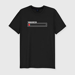 Футболка slim-fit Терпение, цвет: черный