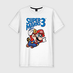 Футболка slim-fit Mario 3, цвет: белый