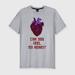 Футболка slim-fit Bring Me The Horizon 2D Сердце, цвет: меланж