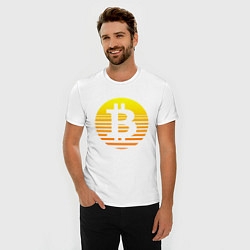 Футболка slim-fit БИТКОИН BITCOIN Z, цвет: белый — фото 2