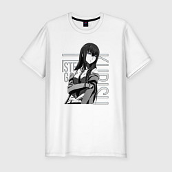 Футболка slim-fit Kurisu Makise, цвет: белый