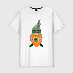 Мужская slim-футболка Гном - День святого Патрика