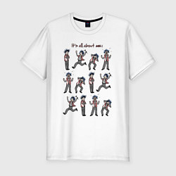 Футболка slim-fit Its all about me, цвет: белый