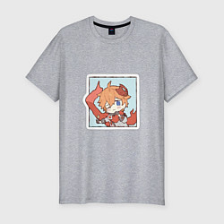 Футболка slim-fit Тарталья, цвет: меланж