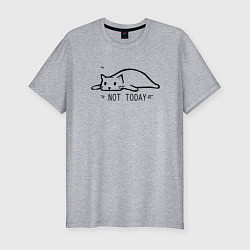 Футболка slim-fit NOT TODAY НЕ СЕГОДНЯ, цвет: меланж