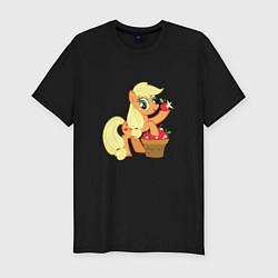 Футболка slim-fit Applejack, цвет: черный
