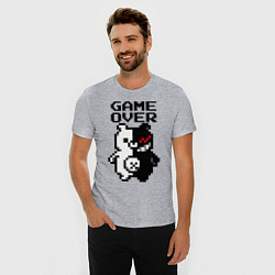 Футболка slim-fit MONOKUMA GAME OVER, цвет: меланж — фото 2