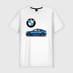 Футболка slim-fit BMW X6, цвет: белый
