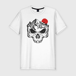 Футболка slim-fit Skull Rider, цвет: белый