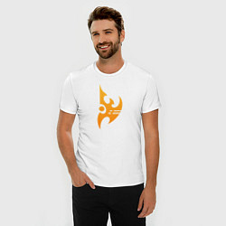 Футболка slim-fit Protoss logo Orange, цвет: белый — фото 2