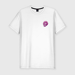 Мужская slim-футболка Zerg logo mini Purple