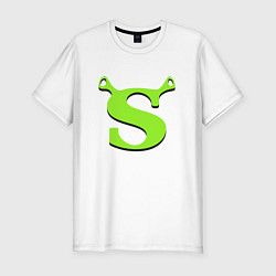 Футболка slim-fit Shrek: Logo S, цвет: белый