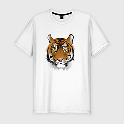 Мужская slim-футболка Тигр