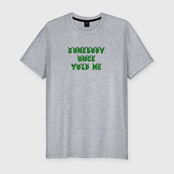 Футболка slim-fit Somebody once told me - Shrek, цвет: меланж