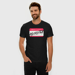 Футболка slim-fit My name is Никита, цвет: черный — фото 2