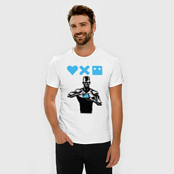 Футболка slim-fit Love, Death and Robots Zima Blue Z, цвет: белый — фото 2