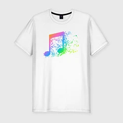 Мужская slim-футболка I LOVE MUSIC DJ Z