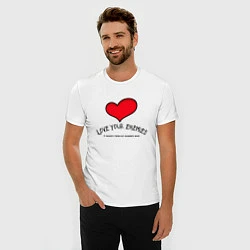 Футболка slim-fit Love your, цвет: белый — фото 2