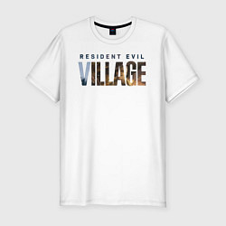 Мужская slim-футболка Resident Evil 8 Village Logo
