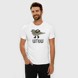 Футболка slim-fit Штош, цвет: белый — фото 2