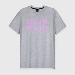 Футболка slim-fit Doki Doki Доки Доки Z, цвет: меланж