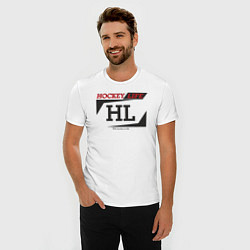 Футболка slim-fit Hockey live big logo, цвет: белый — фото 2