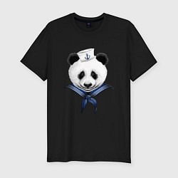 Футболка slim-fit Captain Panda, цвет: черный