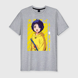 Футболка slim-fit Приоритет чудо-яйца, цвет: меланж