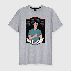 Футболка slim-fit Scott McCall, цвет: меланж