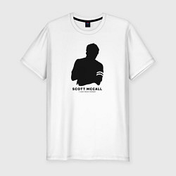 Футболка slim-fit I look for my friends, цвет: белый