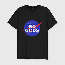 Мужская slim-футболка No Gods