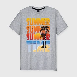 Мужская slim-футболка SUMMER TIME