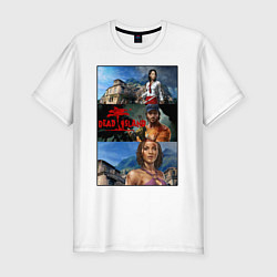 Футболка slim-fit Dead Island Мертвый остров, цвет: белый