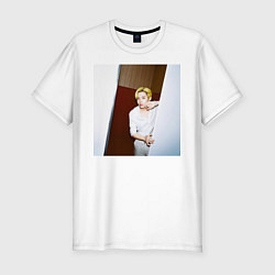 Футболка slim-fit J-HOPE BTS, цвет: белый