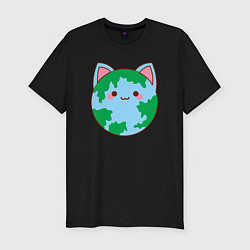 Футболка slim-fit World cat, цвет: черный