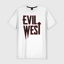 Футболка slim-fit Evil West, цвет: белый