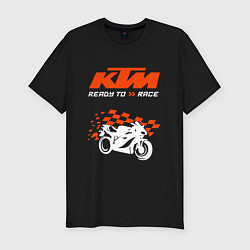 Футболка slim-fit KTM MOTORCYCLES КТМ МОТОЦИКЛЫ, цвет: черный