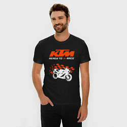 Футболка slim-fit KTM MOTORCYCLES КТМ МОТОЦИКЛЫ, цвет: черный — фото 2