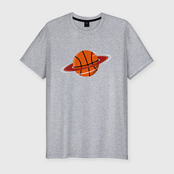 Футболка slim-fit Basketball Planet, цвет: меланж