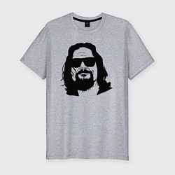 Футболка slim-fit Большой Лебовски Big Lebowski, цвет: меланж