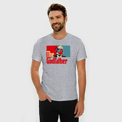 Футболка slim-fit Godfather logo, цвет: меланж — фото 2
