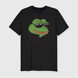 Футболка slim-fit Лягушонок Пепе, цвет: черный
