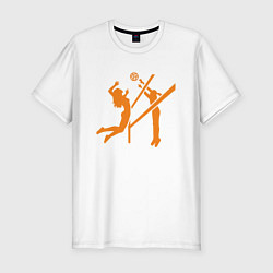 Мужская slim-футболка The Game - Volleyball