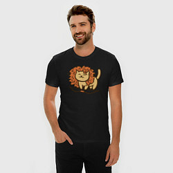 Футболка slim-fit Cat Lion, цвет: черный — фото 2