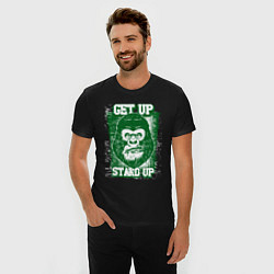Футболка slim-fit Get Up - Stand Up, цвет: черный — фото 2