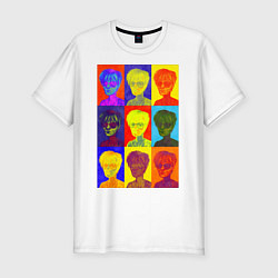 Футболка slim-fit Andy Warhol Энди Уорхол, цвет: белый